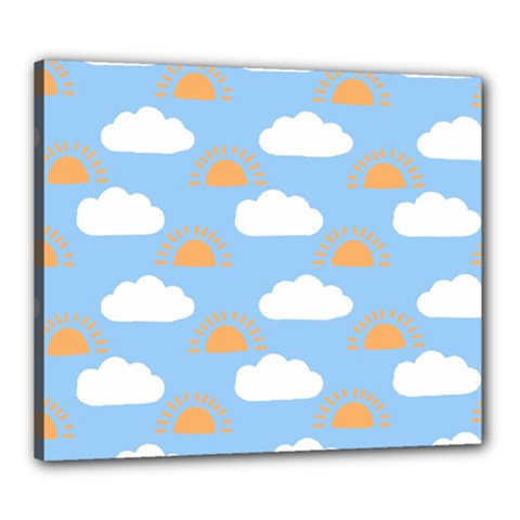 Sun And Clouds  Canvas 24  X 20  (stretched) by ConteMonfreyShop