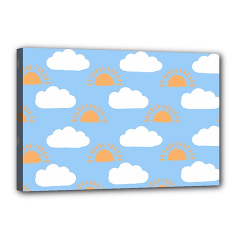 Sun And Clouds  Canvas 18  X 12  (stretched) by ConteMonfreyShop