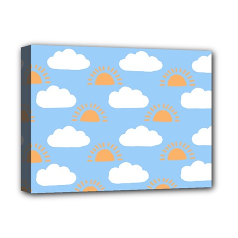 Sun And Clouds  Deluxe Canvas 16  X 12  (stretched)  by ConteMonfreyShop