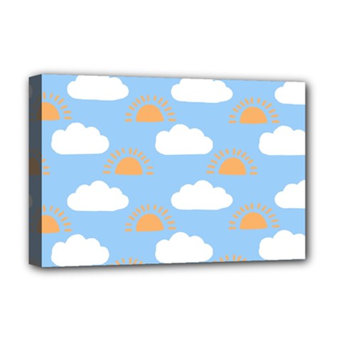 Sun And Clouds  Deluxe Canvas 18  X 12  (stretched) by ConteMonfreyShop