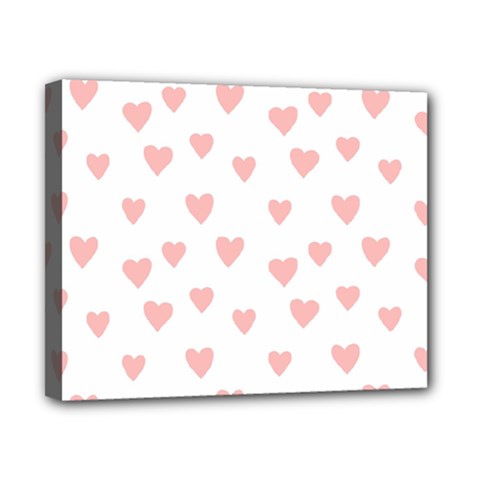 Small Cute Hearts   Canvas 10  X 8  (stretched) by ConteMonfreyShop