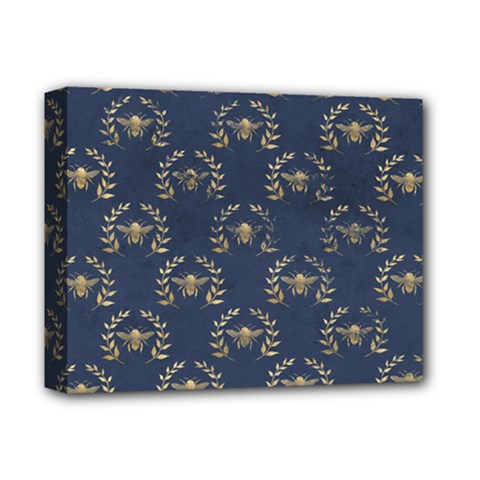 Blue Golden Bee   Deluxe Canvas 14  X 11  (stretched) by ConteMonfreyShop