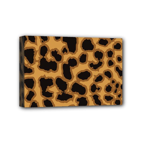 Leopard Print Spots Mini Canvas 6  X 4  (stretched) by ConteMonfreyShop