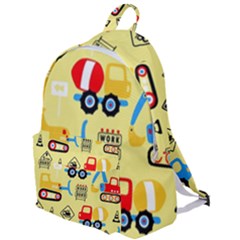 Seamless Pattern Vector Industrial Vehicle Cartoon The Plain Backpack by Jancukart