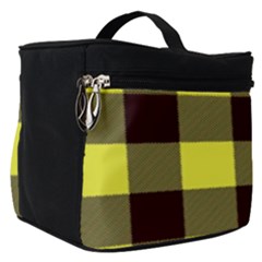 Black And Yellow Big Plaids Make Up Travel Bag (small) by ConteMonfrey