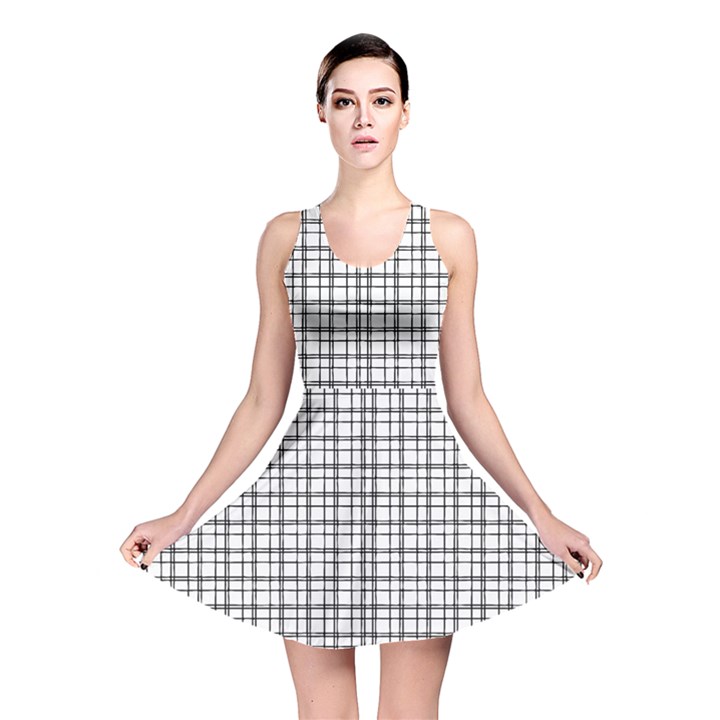 Small White Lines - Plaids Reversible Skater Dress