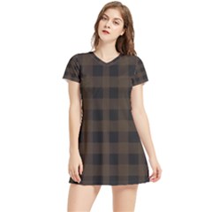 Brown And Black Plaids Women s Sports Skirt by ConteMonfrey