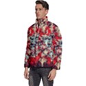 Mirror Fractal Men s Puffer Bubble Jacket Coat View2