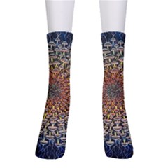 Mirror Fractal Crew Socks by Sparkle