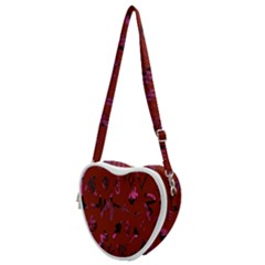 Doodles Maroon Heart Shoulder Bag by nateshop