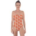 Cute Pumpkin Tie Back One Piece Swimsuit View1