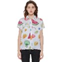 Fruit Summer Vitamin Watercolor Short Sleeve Pocket Shirt View1