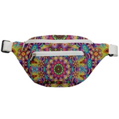 Rosette Mandala Ornament Wallpaper Fanny Pack by Wegoenart