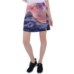 Mountain Cosmos Universe Nature Tennis Skirt by Wegoenart