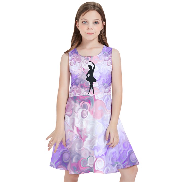 Pastel Ballerina Kids  Skater Dress