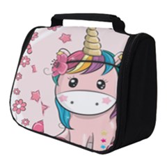 Cartoon Unicorn Fantasy Full Print Travel Pouch (small) by Jancukart