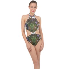 Im Fourth Dimension Colour 84 Halter Side Cut Swimsuit by imanmulyana