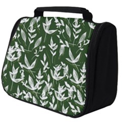 Leaves Pattern Wallpaper Watercolor Full Print Travel Pouch (big) by Wegoenart