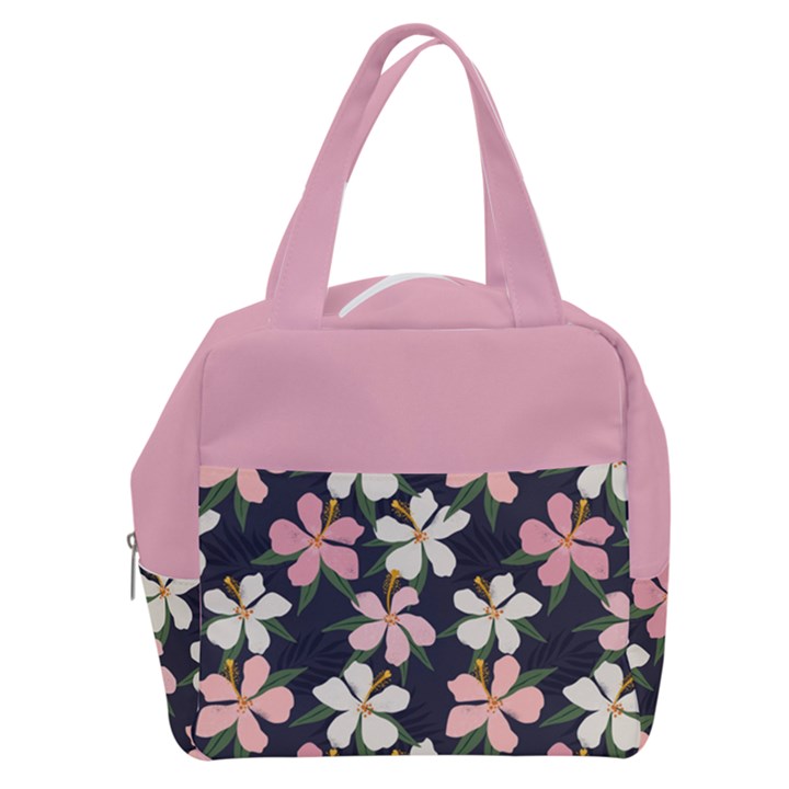 floral plants jungle polka 3 Boxy Hand Bag