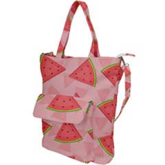 Background Watermelon Pattern Fruit Shoulder Tote Bag by Wegoenart