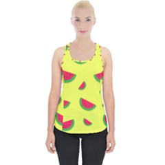 Watermelon Pattern Wallpaper Piece Up Tank Top by Wegoenart