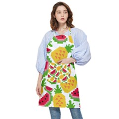 Watermelon Pattern Fruit Summer Pocket Apron by Wegoenart