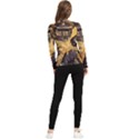 Brown And Black Abstract Painting Doctor Who Tardis Vincent Van Gogh Women s Long Sleeve Rash Guard View2