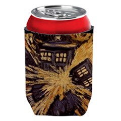 Brown And Black Abstract Painting Doctor Who Tardis Vincent Van Gogh Can Holder by danenraven