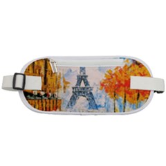 Eiffel Tower Landmark Architecture  Artistic Rounded Waist Pouch by danenraven