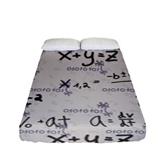 Pattern Wallpaper Math Formula Albert Einstein Fitted Sheet (full/ Double Size) by danenraven