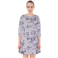 Pattern Wallpaper Math Formula Albert Einstein Smock Dress by danenraven