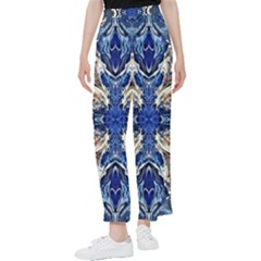 Gold On Cobalt Women s Pants  by kaleidomarblingart