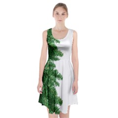 Green Christmas Tree Border Racerback Midi Dress by artworkshop