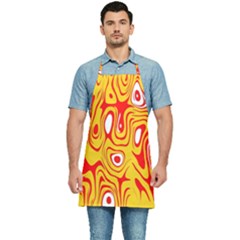 Red-yellow Kitchen Apron by nateshop