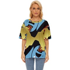 Abstract 3d Art New World Oversized Basic Tee by Wegoenart