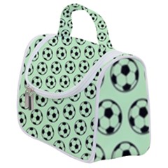 Pattern Ball Soccer Background Satchel Handbag by Wegoenart