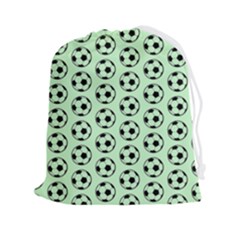 Pattern Ball Soccer Background Drawstring Pouch (2xl) by Wegoenart