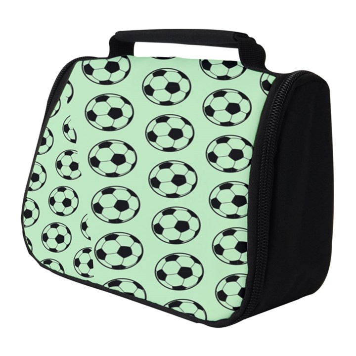 Pattern Ball Soccer Background Full Print Travel Pouch (Small)