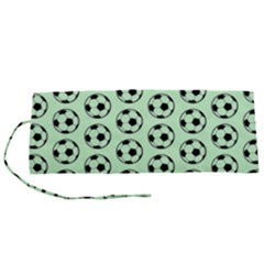 Pattern Ball Soccer Background Roll Up Canvas Pencil Holder (s) by Wegoenart