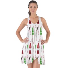 Santa-claus Show Some Back Chiffon Dress by nateshop