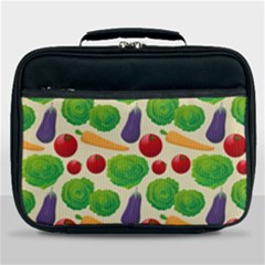 Food Illustration Pattern Texture Lunch Bag by Ravend