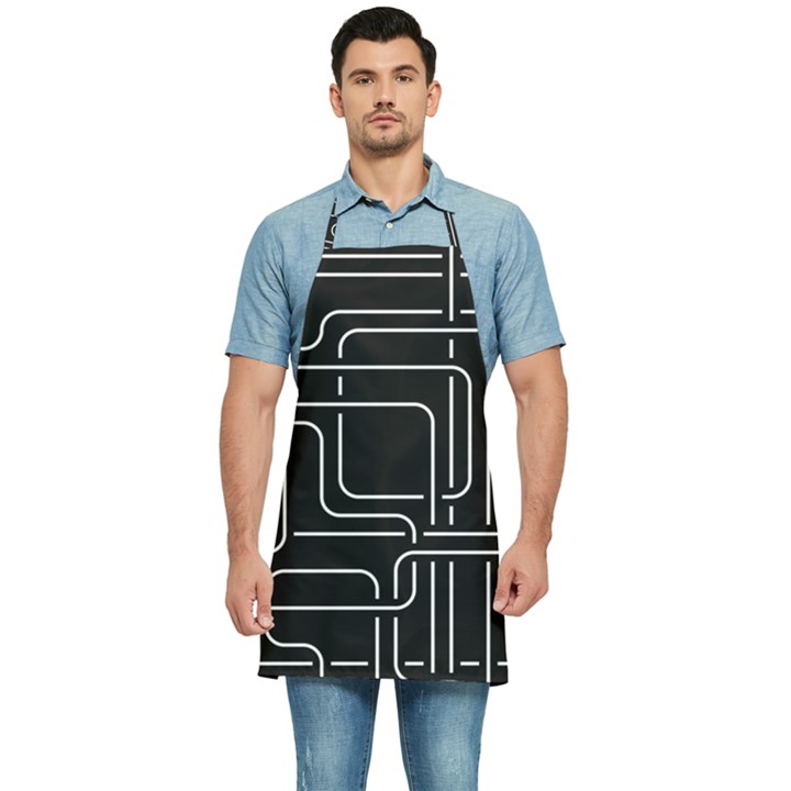 Illustration Circuit Cpu Pcb Electronic Wires Kitchen Apron