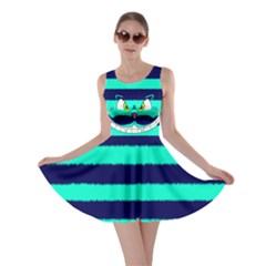 Cheshire Cat Skater Dress (green/blue) by LemonadeandFireflies