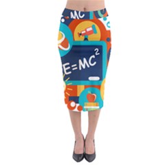 Natural Science Physics Laboratory Formula Midi Pencil Skirt by danenraven