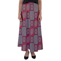 Batik-tradisional-02 Flared Maxi Skirt by nateshop