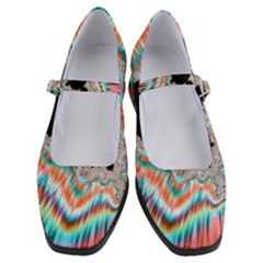 Fractal Abstract Background Women s Mary Jane Shoes by Wegoenart