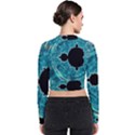 Mandelbrot Apple Fractal Abstract Long Sleeve Zip Up Bomber Jacket View2