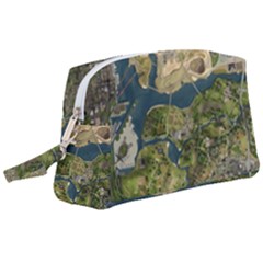 Map Illustration Grand Theft Auto Wristlet Pouch Bag (large) by danenraven