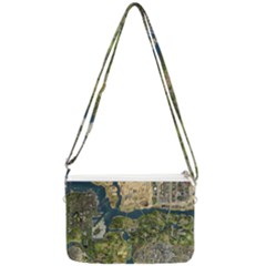 Map Illustration Grand Theft Auto Double Gusset Crossbody Bag by danenraven