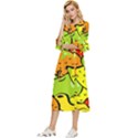 Fruit Food Wallpaper Double Cuff Midi Dress View2